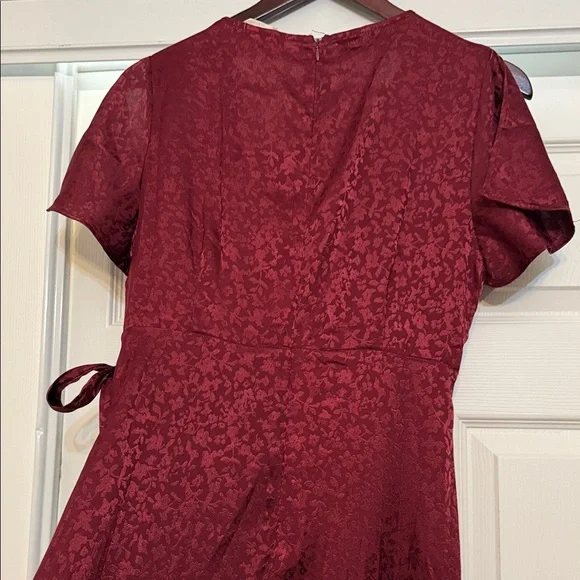 Altar’d State Springdale Maxi Dress Purple Wine Deep Burgundy Floral - Picture 9 of 12